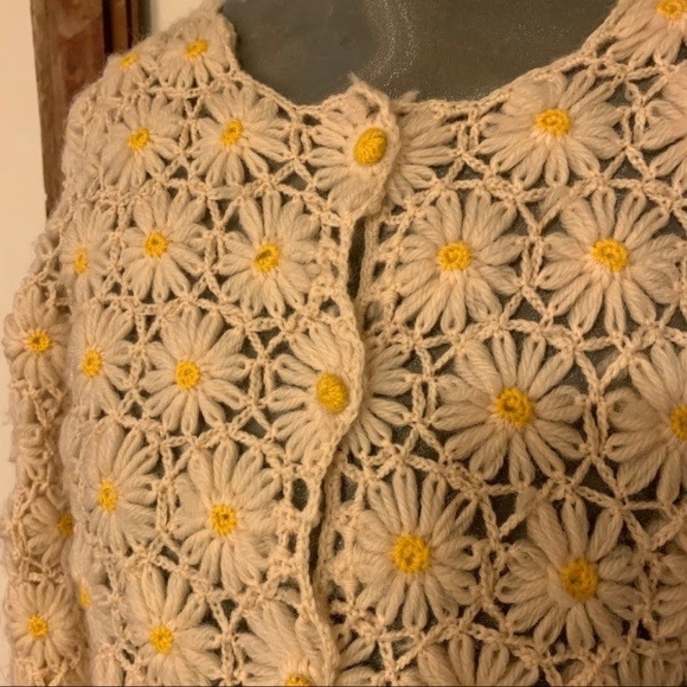 ISO Lucky Brand Crochet Daisy Cardigan